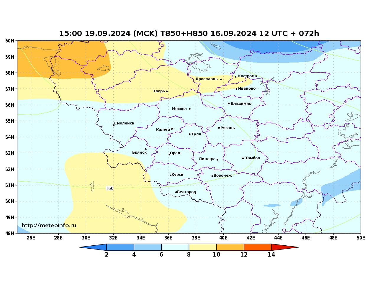 Карта температуры воды крым