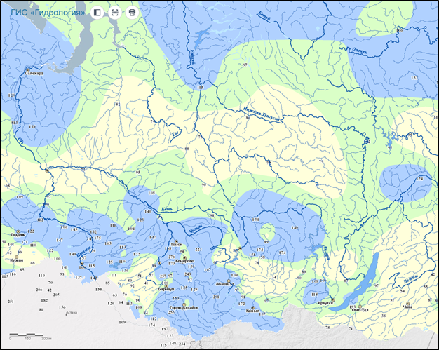 Карта разлива рек Московской области - информация о паводкам и водохранилищах
