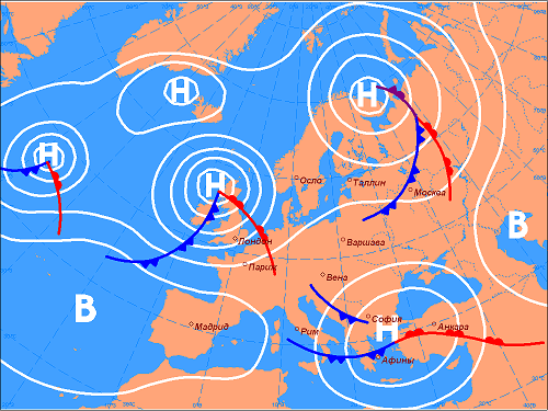 Карта циклонов сочи