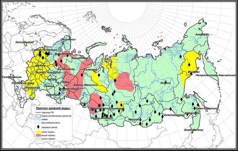 Карта паводков в россии. Карта наводнений в России. Возможные зоны подтопления в России. Зоны возможных наводнений в России.