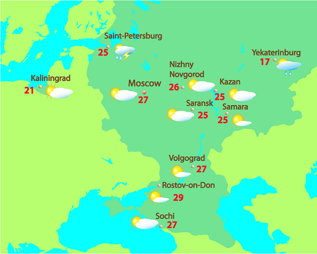 Most Comfortable Weather Conditions Expected In Volgograd