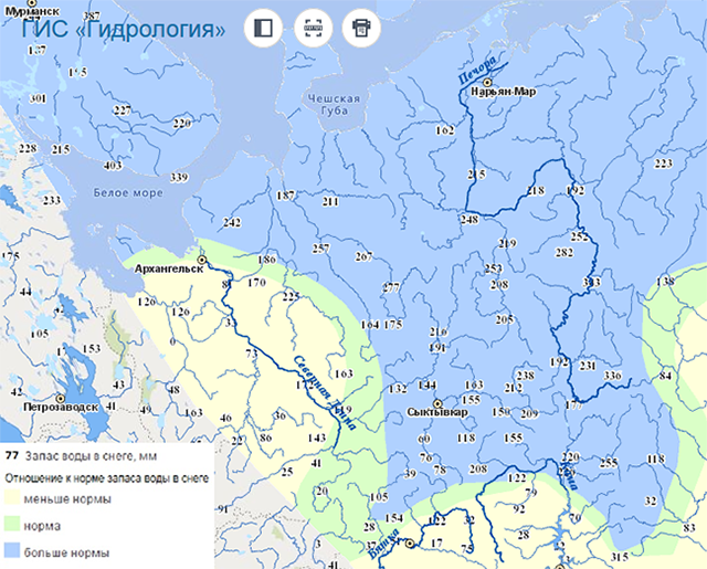 Большинство рек европейской части россии