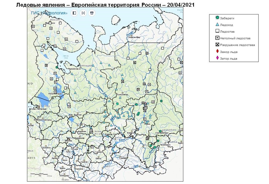 Гидрологическая карта россии онлайн