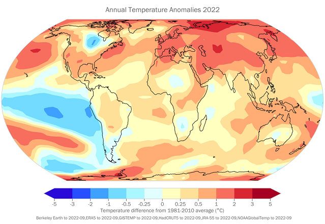Восемь самых теплых лет в истории наблюдений свидетельствуют о всплескепоследствий изменения климата